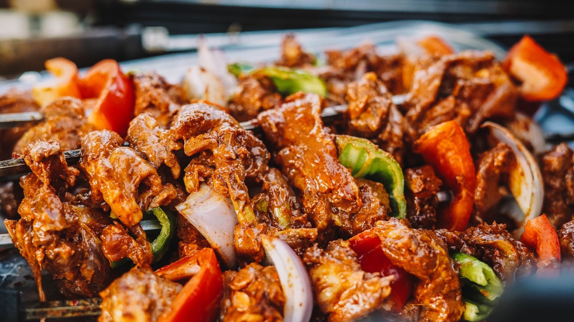 cooked food on stainless steel tray